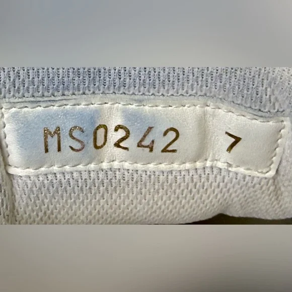 LOUIS VUITTON OLLIE RICHELIEU LOW TRAINERS IN BANDANA BLUE/WHITE